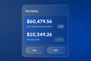 Ruilentuur weergave van het cryptohandelsplatform met realtime gegevens